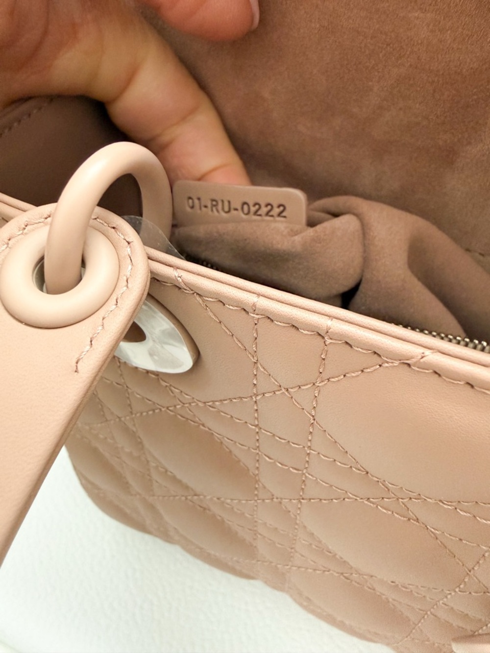 New! Christian Dior Medium  Ultra Matte Calfskin Cannage Lady Dior Bag - Picture 12 of 16